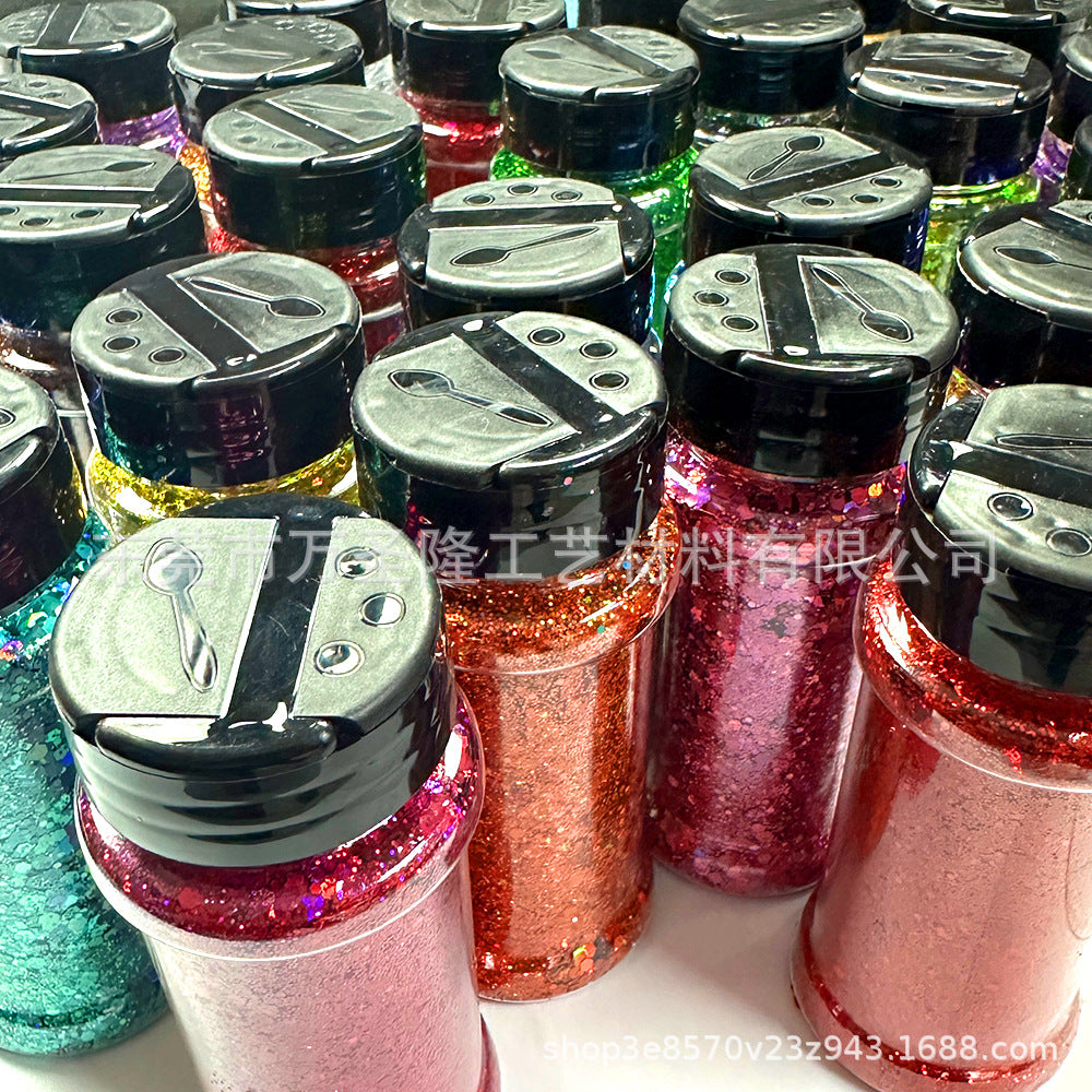 Wholesale Holographic Bottle Glitter Nail Art Colorful Sequins